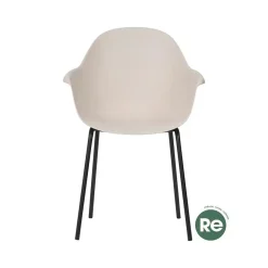 Tuinstoelen-Leen Bakker Lisomme Dorian tuinstoel gerecycled bamboe créme
