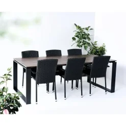 Tuintafels-Leen Bakker Lisomme Joris tuintafel bruin - 210 x 100 cm