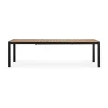 Tuintafels-Leen Bakker Lisomme Stef tuintafel bruin - verlengbaar - 205 x 100 cm