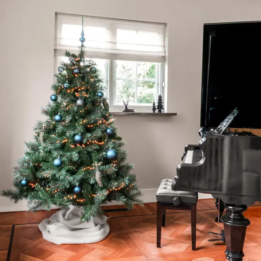 Kerstbomen-Little Grove Groene Spar Kunstkerstboom - Ø125x180 cm
