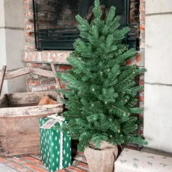 Kerstbomen-Little Grove Noorse Spar Kleine Kunstkerstboom - Ø61x90 cm