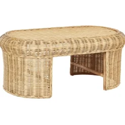 Tuintafels-Beliani LIVADEIA - Tuintafel - Natuurlijk - Rotan