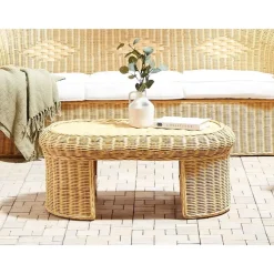 Tuintafels-Beliani LIVADEIA - Tuintafel - Natuurlijk - Rotan