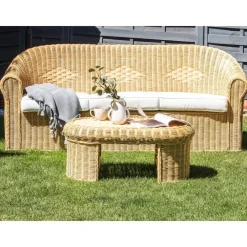 Tuintafels-Beliani LIVADEIA - Tuintafel - Natuurlijk - Rotan