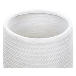 Beliani LIVADIA - Bloempot - Off-white - Vezelklei