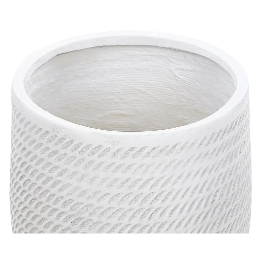 Beliani LIVADIA - Bloempot - Off-white - Vezelklei