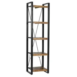 Boekenkasten|Boekenkasten-Livingfurn - Boekenkasten Nairobi 200cm - Mangohout