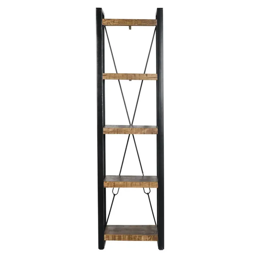 Boekenkasten|Boekenkasten-Livingfurn - Boekenkasten Nairobi 200cm - Mangohout