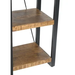 Boekenkasten|Boekenkasten-Livingfurn - Boekenkasten Nairobi 200cm - Mangohout