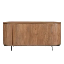 Dressoirs-Livingfurn - Dressoir Noor Natural 170cm - Mangohout / Gecoat Staal