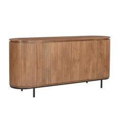 Dressoirs-Livingfurn - Dressoir Noor Natural 170cm - Mangohout / Gecoat Staal