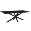 Livingfurn - Eetkamertafel Oslo Black Acacia 220 cm - Acacia