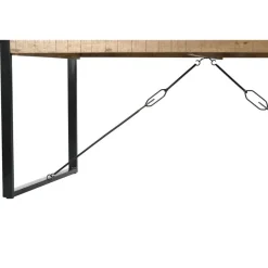 Industriële Eettafels-Livingfurn - Eetkamertafel Nairobi - U-Pot - Mango Hout - 140x80 cm - Bruin