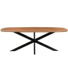 Industriële Eettafels-Livingfurn - Eetkamertafel Jesper Danish Oval 210cm - Mangohout