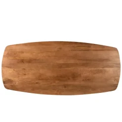 Industriële Eettafels-Livingfurn - Eetkamertafel Jesper Danish Oval 210cm - Mangohout
