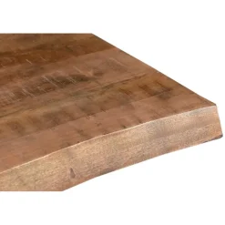 Rechthoekige Eettafels|Industriële Eettafels-Livingfurn - Eetkamertafel Tree - X-Poten - Mango Hout - 220 - Bruin