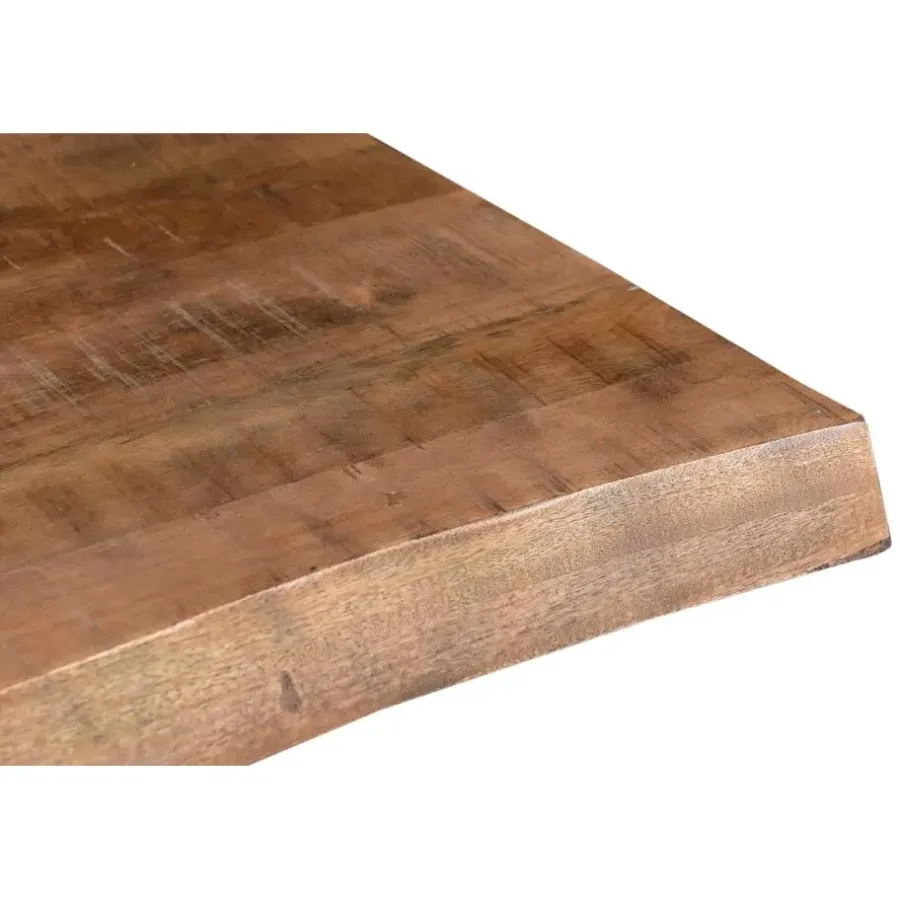 Rechthoekige Eettafels|Industriële Eettafels-Livingfurn - Eetkamertafel Tree - X-Poten - Mango Hout - 220 - Bruin