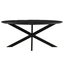 Livingfurn - Eetkamertafel - Spider Tafel Poot - Riverwood - 180 cm - Zwart