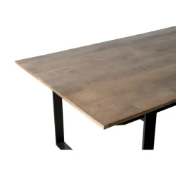 Industriële Eettafels-Livingfurn - Eetkamertafel Valdez - U poot - Mango Hout - 200 cm - Bruin