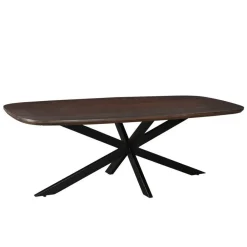 Ovale Eettafels-Livingfurn - Eetkamertafel Jesper Danish Oval Brown 230 cm - Mangohout