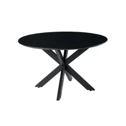Industriële Eettafels|Ronde Eettafels-Livingfurn - Ronde Eetkamertafel Oslo - Acasia Hout - 130