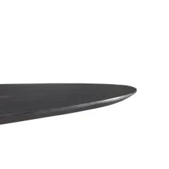 Industriële Eettafels|Ronde Eettafels-Livingfurn - Ronde Eetkamertafel Oslo Zwart - Acasiahout - 120 cm