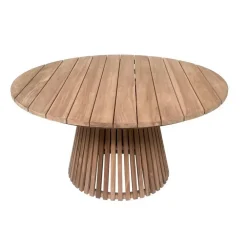 Tuintafels-Livingfurn - Tuintafel - Cindo 120cm - Bruin