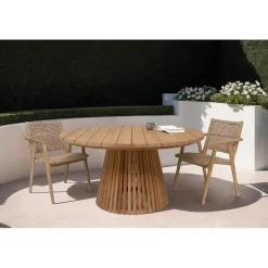 Tuintafels-Livingfurn - Tuintafel - Cindo 150cm - Bruin