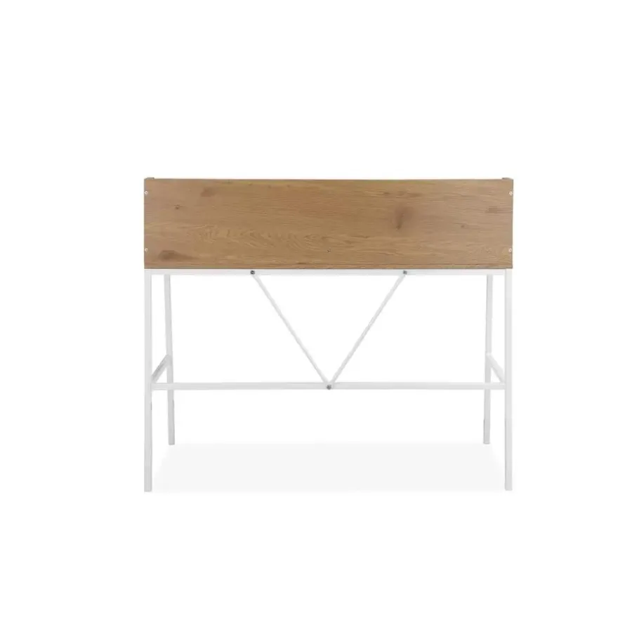 Loft24 Livorno - Bureau wit eiken MDF
