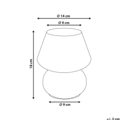 Leen Bakker LOBO - Tafellamp - Wit - Glas