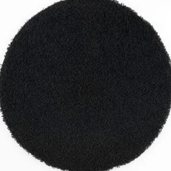 Muratap Loca Shaggy Rond Vloerkleed Zwart Hoogpolig - 150 CM ROND