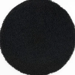Muratap Loca Shaggy Rond Vloerkleed Zwart Hoogpolig - 150 CM ROND