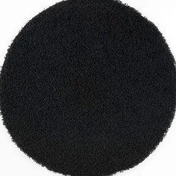 Hoogpolige Vloerkleden|Ronde Vloerkleden-Muratap Loca Shaggy Rond Vloerkleed Zwart Hoogpolig - 120 CM ROND