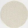 Muratap Loca Shaggy Rond Vloerkleed Creme Hoogpolig - 120 CM ROND