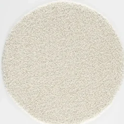 Vloerkleden|Hoogpolige Vloerkleden-Muratap Loca Shaggy Rond Vloerkleed Creme Hoogpolig - 150 CM ROND
