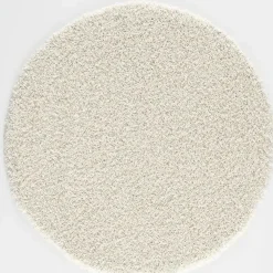 Vloerkleden|Hoogpolige Vloerkleden-Muratap Loca Shaggy Rond Vloerkleed Creme Hoogpolig - 150 CM ROND