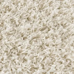 Vloerkleden|Hoogpolige Vloerkleden-Muratap Loca Shaggy Rond Vloerkleed Creme Hoogpolig - 200 CM ROND