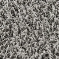 Muratap Loca Shaggy Rond Vloerkleed Lichtgrijs Hoogpolig - 200 CM ROND