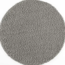 Muratap Loca Shaggy Rond Vloerkleed Lichtgrijs Hoogpolig - 150 CM ROND