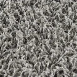 Muratap Loca Shaggy Rond Vloerkleed Lichtgrijs Hoogpolig - 150 CM ROND
