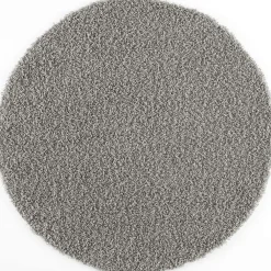 Muratap Loca Shaggy Rond Vloerkleed Lichtgrijs Hoogpolig - 150 CM ROND