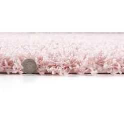 Hoogpolige Vloerkleden-Muratap Loca Shaggy Vloerkleed – Modern Uni Effen – Roze Hoogpolig & Zacht - 160x230 CM