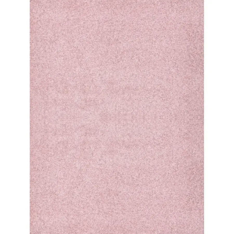 Hoogpolige Vloerkleden-Muratap Loca Shaggy Vloerkleed – Modern Uni Effen – Roze Hoogpolig & Zacht - 200x290 CM