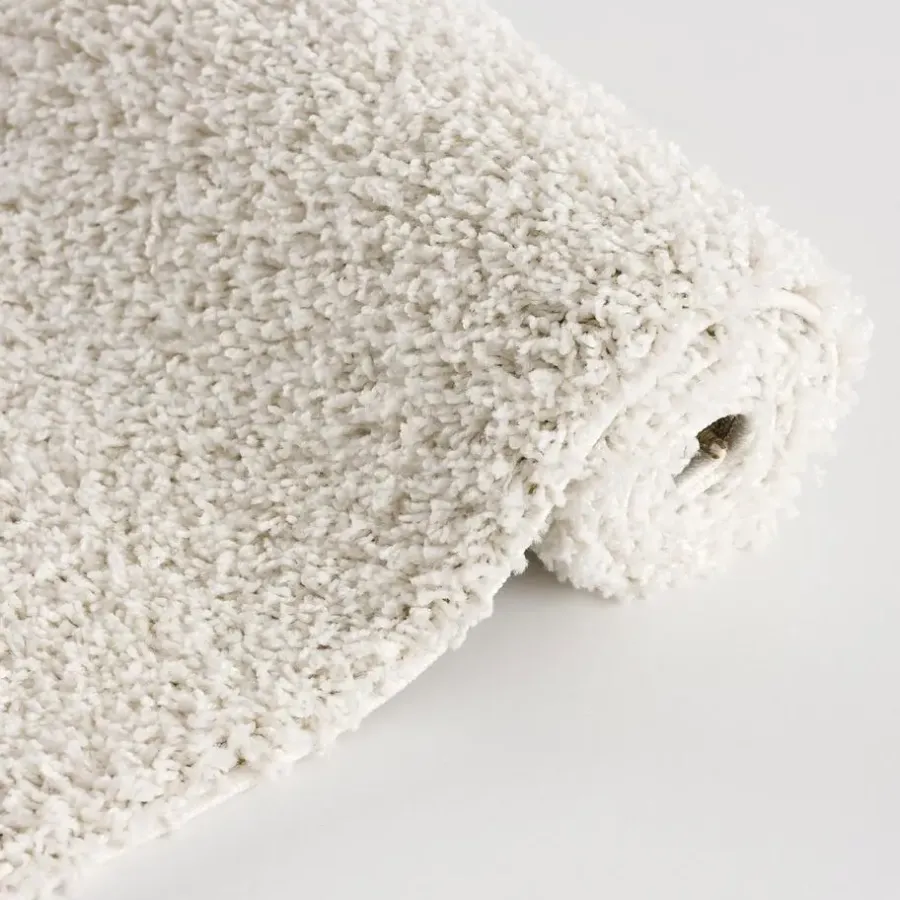 Vloerkleden|Hoogpolige Vloerkleden-Muratap Loca Shaggy Vloerkleed Creme Hoogpolig - 160x230 CM
