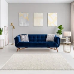 Vloerkleden|Hoogpolige Vloerkleden-Muratap Loca Shaggy Vloerkleed Creme Hoogpolig - 160x230 CM