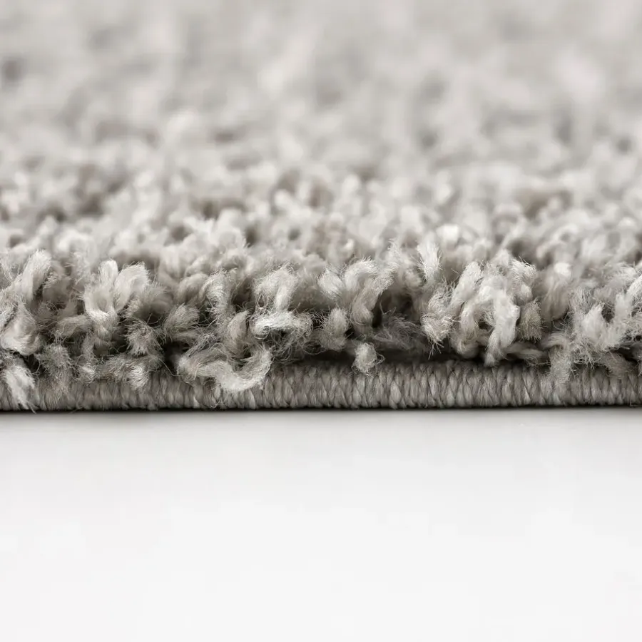 Hoogpolige Vloerkleden-Muratap Loca Shaggy Vloerkleed Lichtgrijs Hoogpolig - 160x230 CM