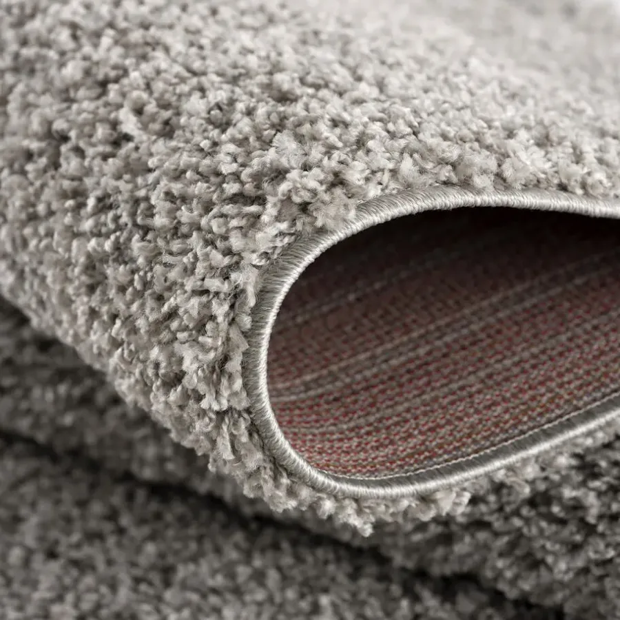 Hoogpolige Vloerkleden-Muratap Loca Shaggy Vloerkleed Lichtgrijs Hoogpolig - 160x230 CM