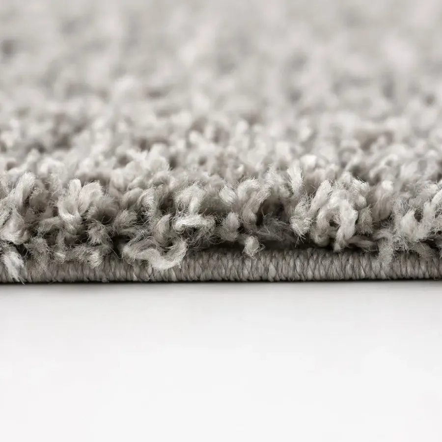 Muratap Loca Shaggy Vloerkleed Lichtgrijs Hoogpolig - 200x290 CM