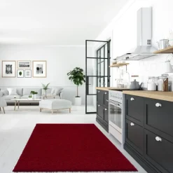 Muratap Loca Shaggy Vloerkleed Rood Hoogpolig - 160x230 CM