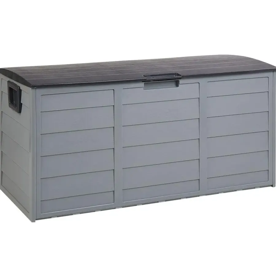 Beliani LOCARNO - Kussenbox - Grijs - 112 cm - Synthetisch materiaal